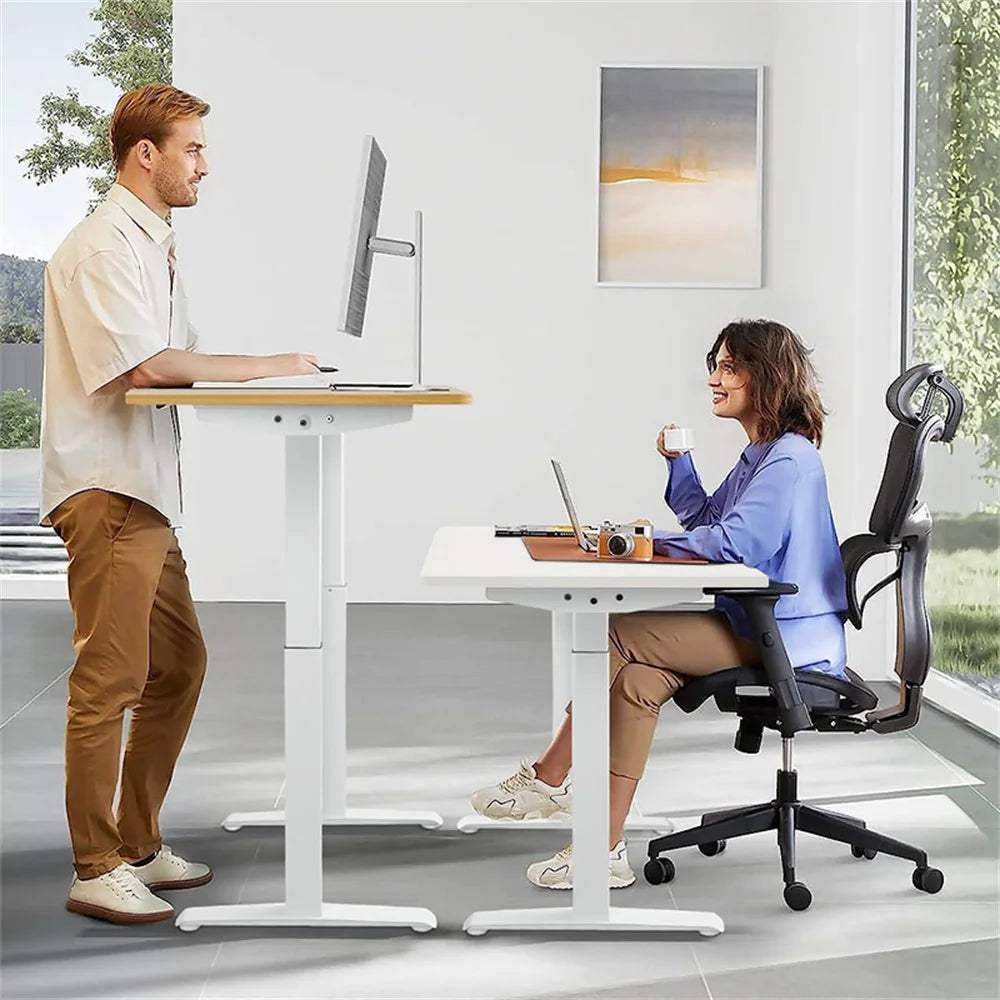 Smart Electric Standing Laptop Computer Motion Desk Height Adjustable Desk Lifting Table Standing Desk Sit Desk Home Office