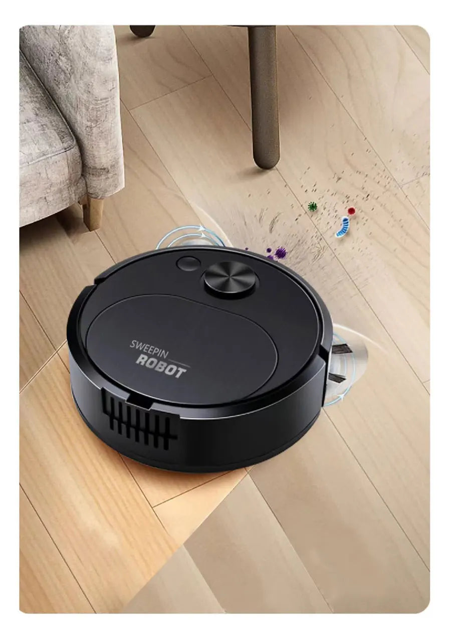 R.E.D. Shopping 3-in-1 smart robot vacuum cleaner with mopping, 1500Pa wireless sweeping for home and office cleaning.