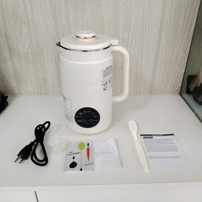 8-in-1 Automatic Nut Milk Machine & Coffee Maker – 40oz, Self-Cleaning, Delay Start, Keep Warm