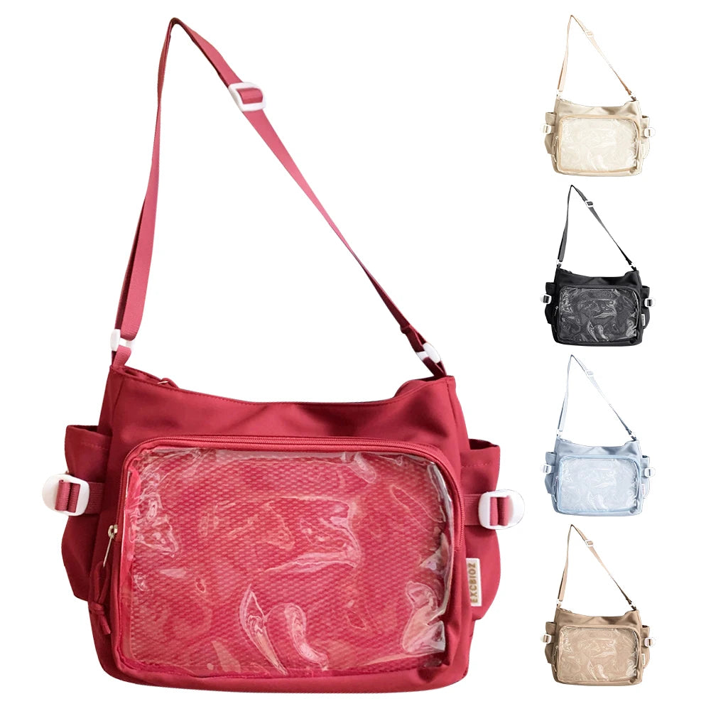Japanese Ita Bag with Clear Window – Anime Shoulder Bag