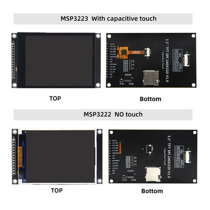 3.2" IPS TFT LCD Touch Display Module – ILI9341, SPI, for ESP32 & Arduino