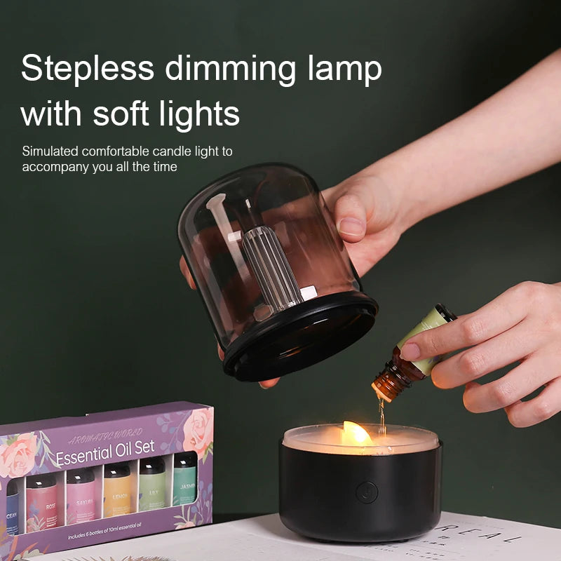 KINSCOTER USB Mini Aroma Diffuser & Ultrasonic Humidifier – 120ml/150ml Bedroom Diffuser