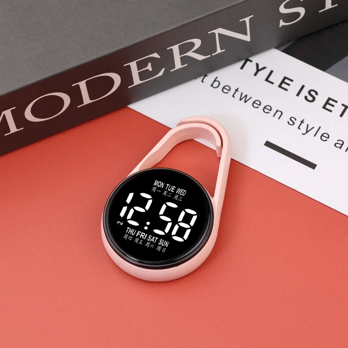 LED Electronic Hanging Pocket Watch | Night Light Digital Display