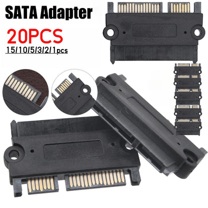 SATA 22-Pin Male to Female Adapter – Power & Data Converter