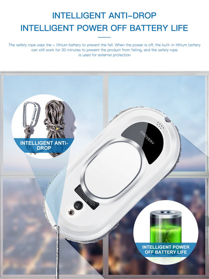 CHOVERY Electric Glass Cleaning Robot – Remote Control Window Cleaner for Windows & Glass Doors