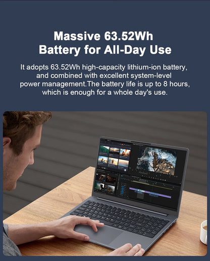 Ninkear A15 Plus – AMD Ryzen 7 5825U, 16GB DDR4, 1TB SSD, 15.6" FHD IPS, Fingerprint, Windows 11