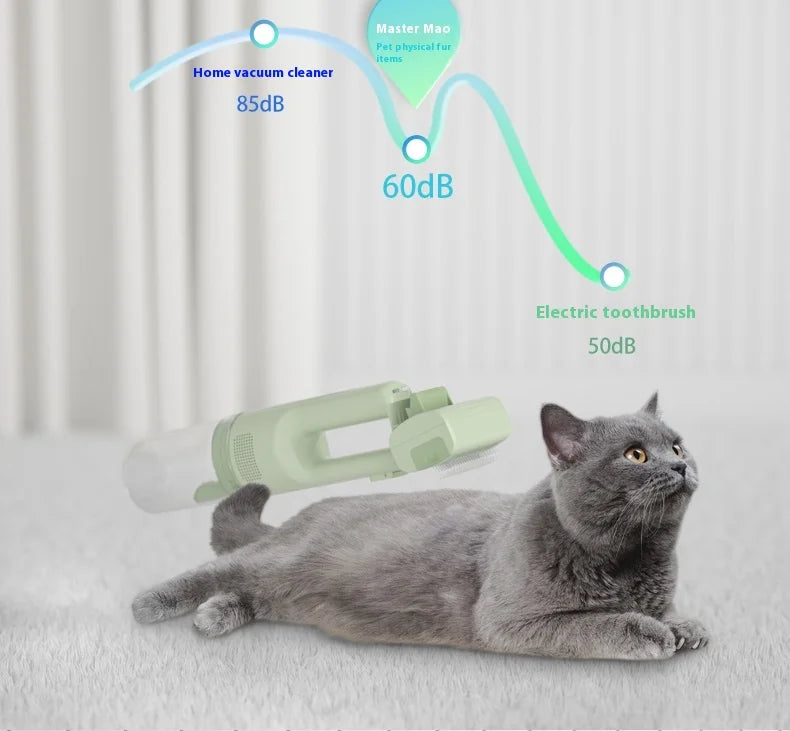 LISI Pet Grooming Vacuum Kit – 5 Brushes, 0.3L Dust Cup, HEPA Filter, 70W, Cat & Dog