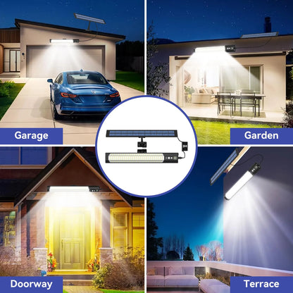 Solar Flood Light – 5000000LM LED, Remote Control, Waterproof Outdoor Spotlight