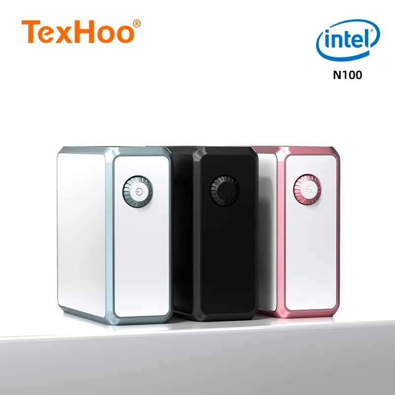 TexHoo M8 Mini PC – Intel N100, 16GB DDR5, 128GB/256GB/512GB SSD, Windows 11