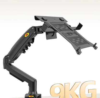 2 in 1 Monitor & Laptop Stand – 17–30" Monitor + 10–17" Laptop Desk Mount