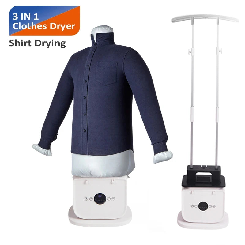 Foldable Electric Clothes Dryer & Steam Ironing Machine – Portable Heated Air Dryer for Clothes & Shoes