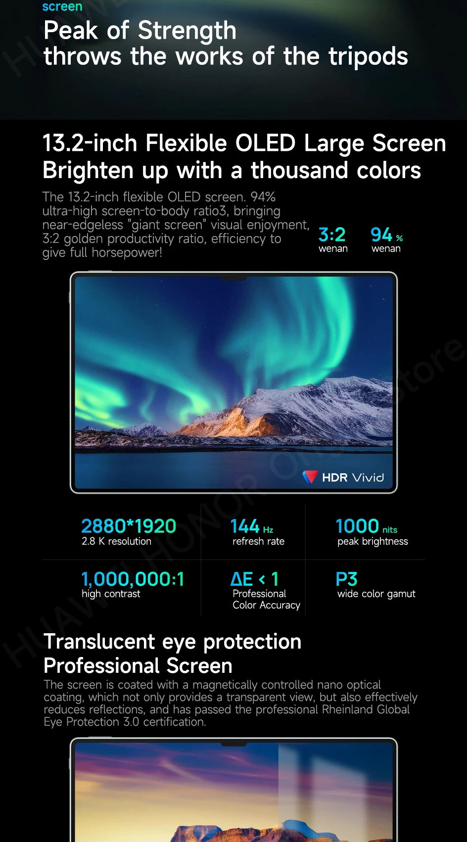 HUAWEI MatePad Pro 13.2" – 2.8K OLED 144Hz, WiFi/LTE