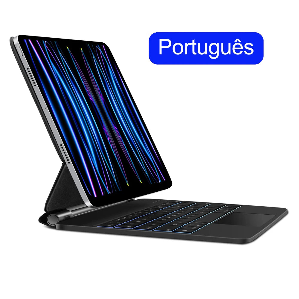 GOOJODOQ Magic Keyboard for iPad Pro 11" / Air 11" M2 M3 | Floating Stand | Bluetooth | Multi-Language