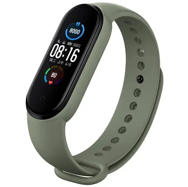 Silicone Watch Strap for Xiaomi Mi Band 3 4 5 6 7 | 24 Colors