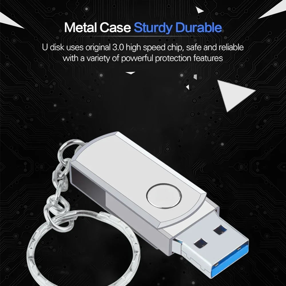 USB 3.0 Metal Flash Drive – 2TB / 4TB / 8TB / 16TB