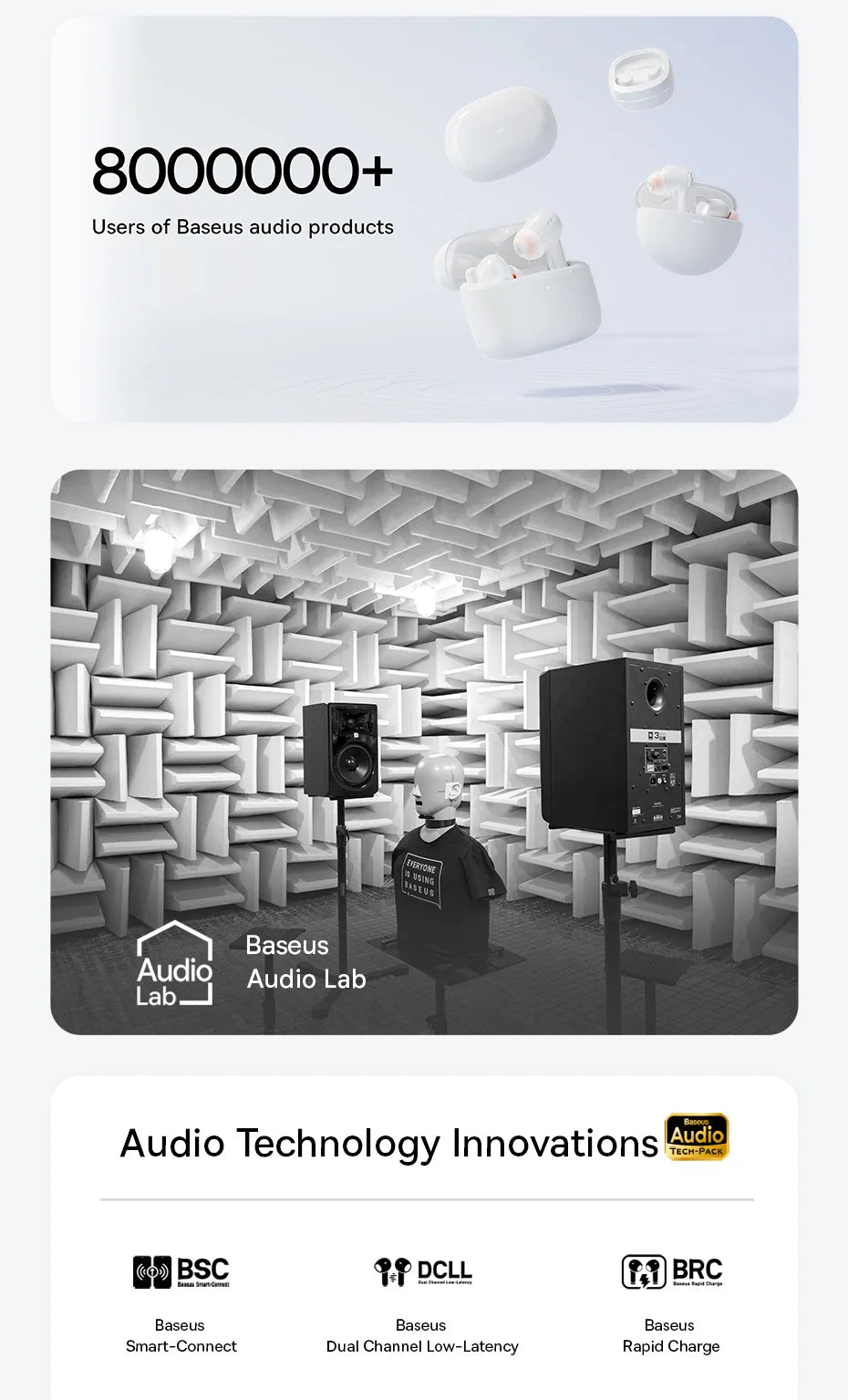 Baseus EP10 Pro ANC TWS Earbuds – 50dB, LDAC, Bluetooth 6.0, 6 Mics, Hi-Res, IP55