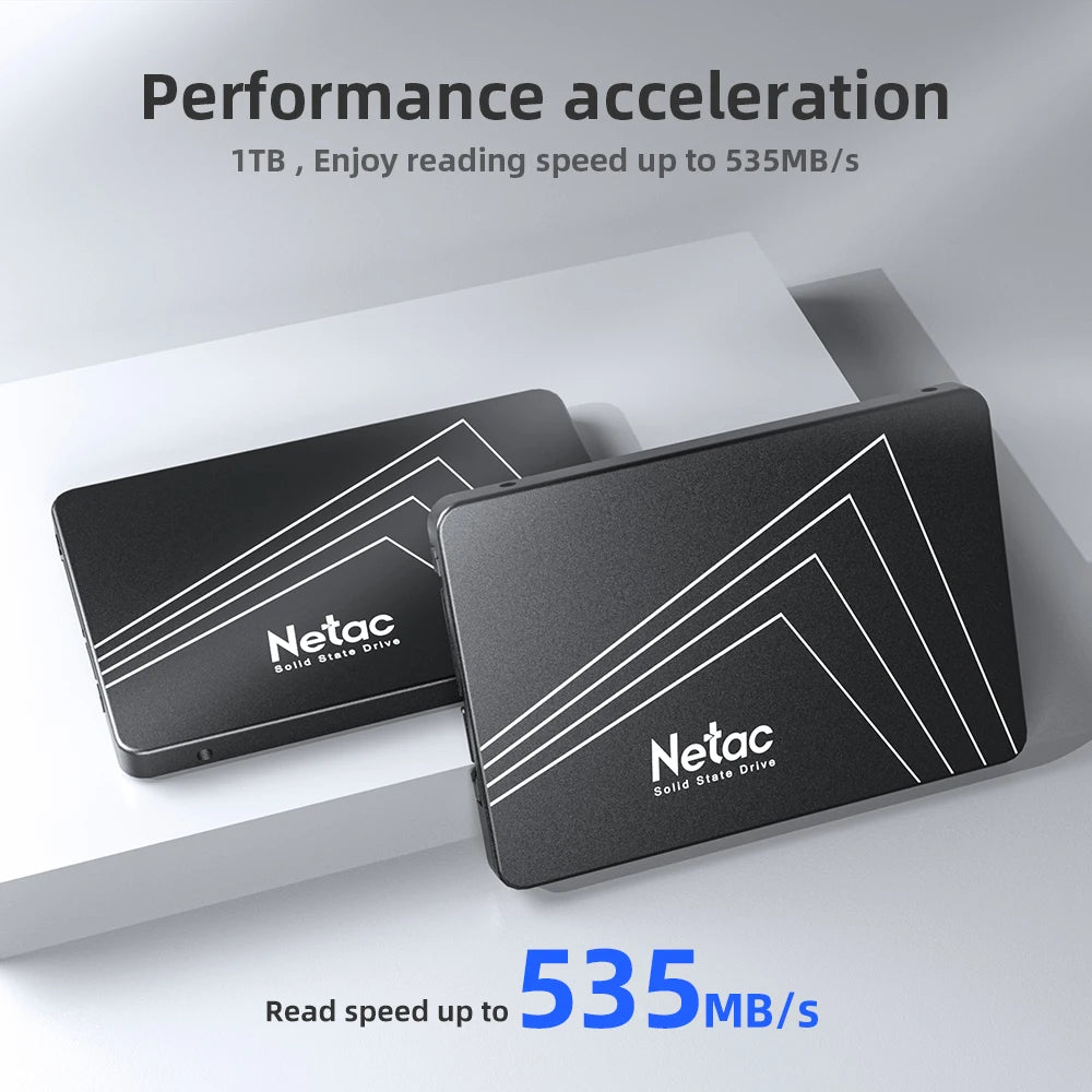 Netac SATA SSD – 128GB to 4TB Internal Solid State Drive for Laptop & Desktop