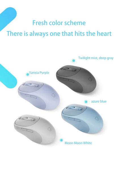 Lenovo Xiaoxin Plus Bluetooth Dual-Mode Silent Wireless Mouse – Rechargeable, 1600 DPI