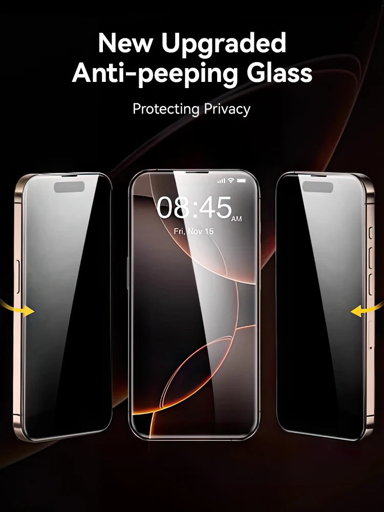 Joyroom Anti-Spy Privacy Screen Protector for iPhone 17 Pro Max / 17 Pro / 17 Air | Tempered Glass Film
