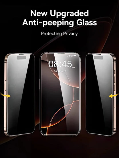 Joyroom Anti-Spy Privacy Screen Protector for iPhone 17 Pro Max / 17 Pro / 17 Air | Tempered Glass Film