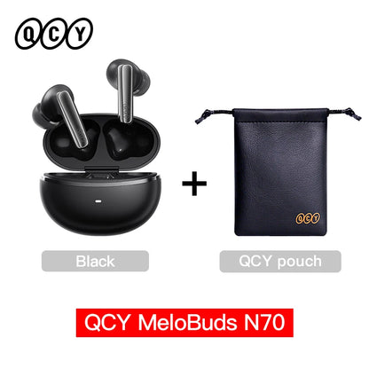 QCY MeloBuds N70 Wireless Earbuds – ANC, Bluetooth 6.0, LDAC, 50H, IPX5