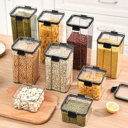 Airtight Kitchen Storage Jars | Moisture-Proof PET Containers 460ml–1800ml