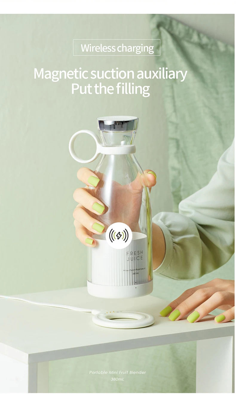 Mini Portable USB Juicer Blender – Electric Fruit Mixer