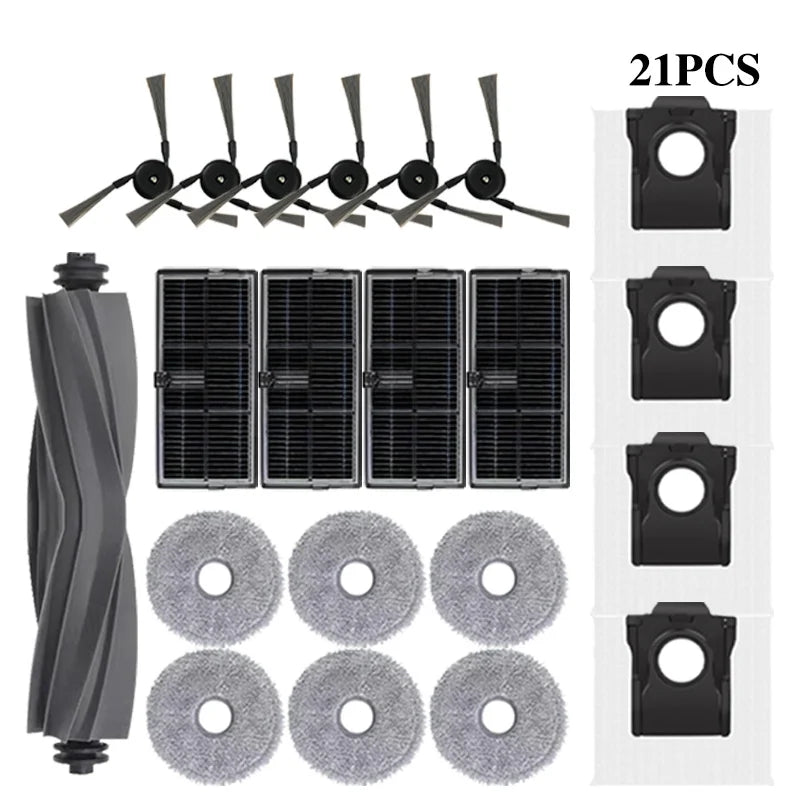 Mova P50 Pro Ultra / P10 Pro Ultra Robot Vacuum Spare Parts – Brush, Filter, Mop & Dust Bag
