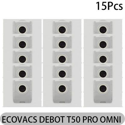ECOVACS DEEBOT T50 PRO OMNI Replacement Parts | Main Brush, Side Brush, HEPA Filter, Mop, Dust Bag