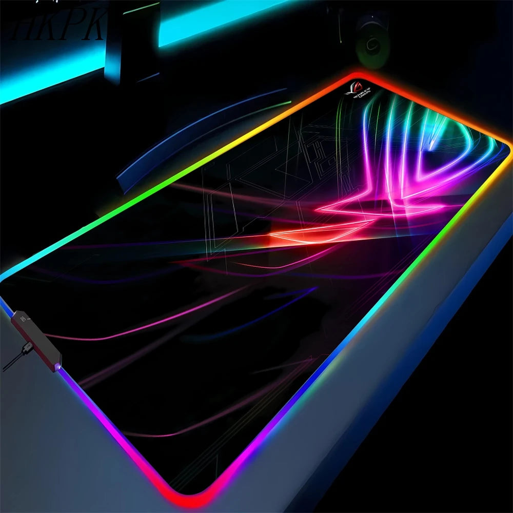 RGB Gaming Mouse Pad XXL with Backlight – Multiple Sizes, Non-Slip Rubber, 3mm