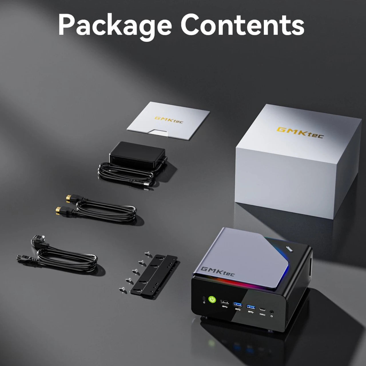 GMKtec K12 Gaming Mini PC – AMD Ryzen 7 H255, Radeon 780M, WiFi 6E, USB-C
