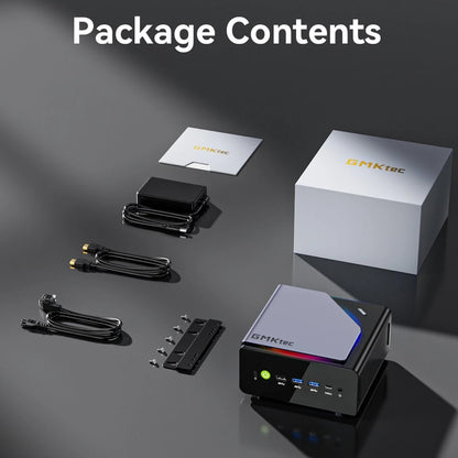 GMKtec K12 Gaming Mini PC – AMD Ryzen 7 H255, Radeon 780M, WiFi 6E, USB-C