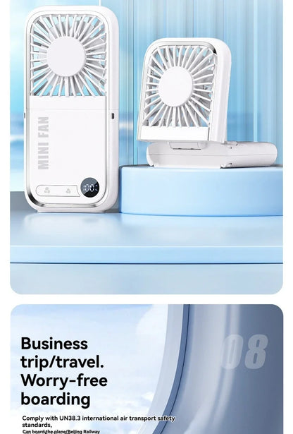 Portable Foldable USB Neck Fan 2025 – Handheld Semiconductor Cooling, Outdoor & Desktop