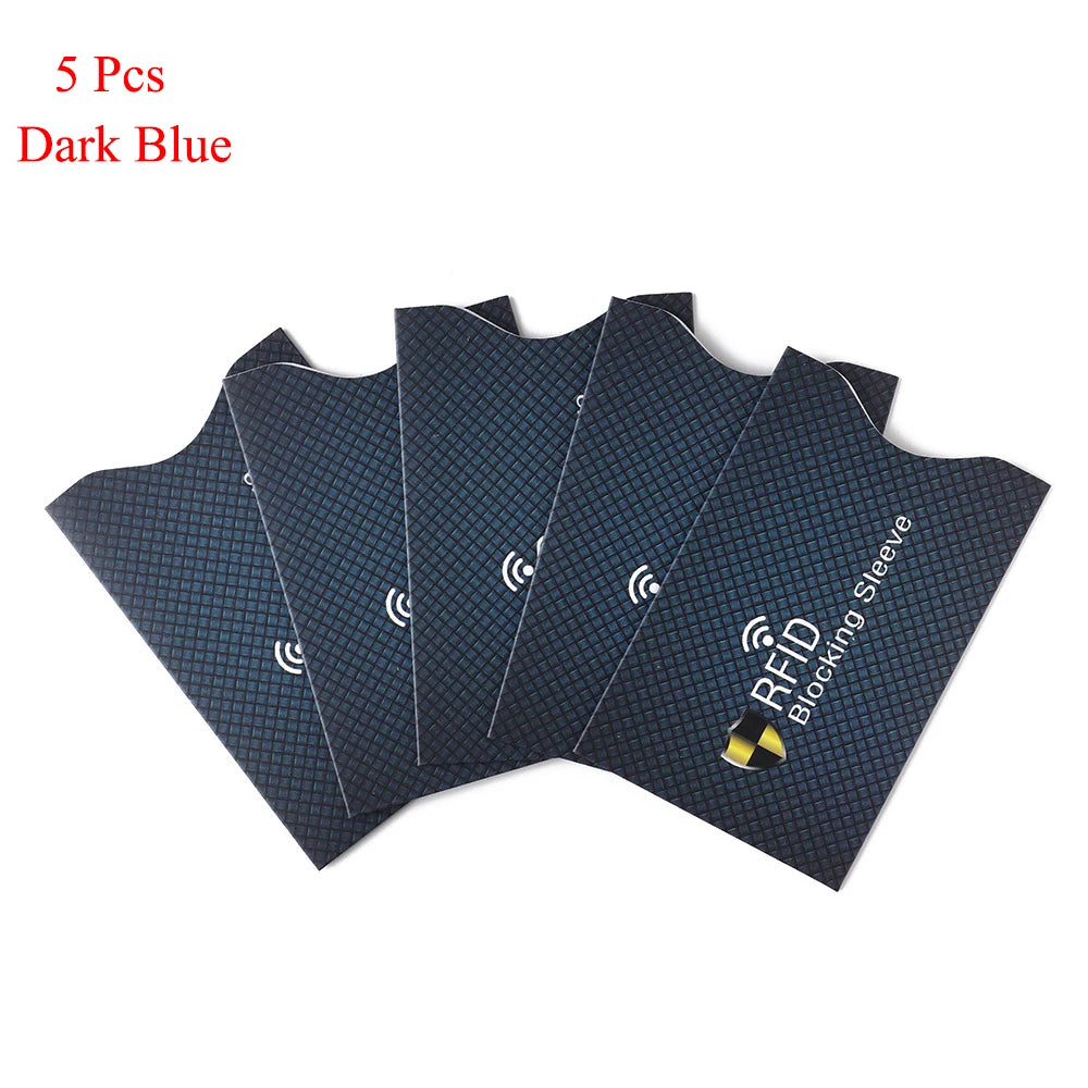 RFID Blocking Card Sleeve Protectors – 5 Pack