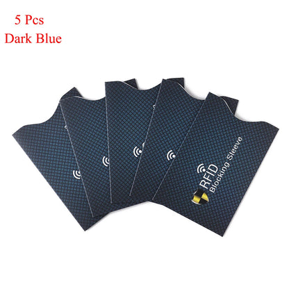 RFID Blocking Card Sleeve Protectors – 5 Pack