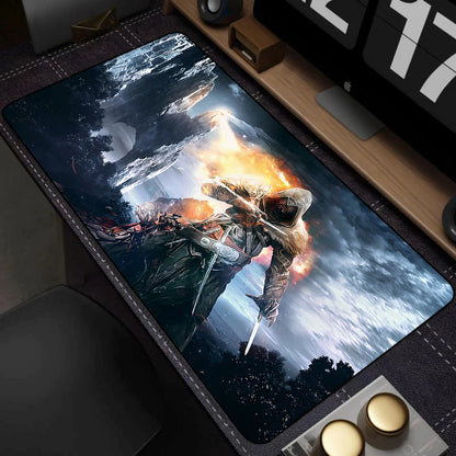 Assassin's Creed XXL Gaming Mouse Pad — Large Desk Mat, Multiple Sizes & Thickness