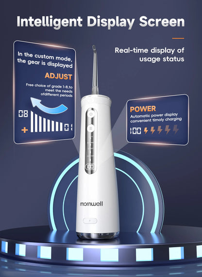 Cordless Water Flosser | 4 Jet Tips | 4 Modes | 260ml | IPX7 Waterproof