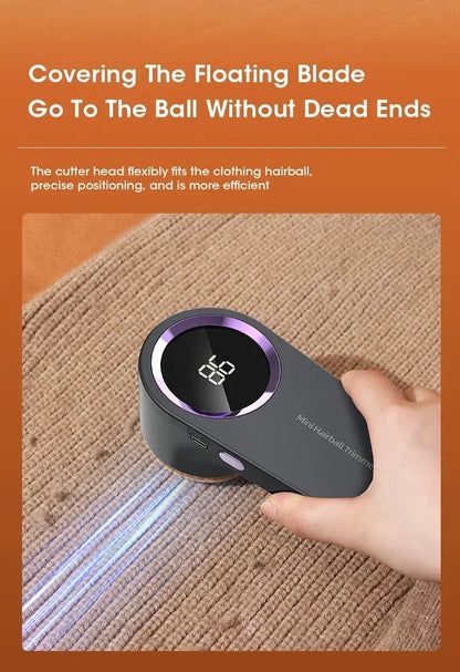 LED Digital Electric Lint Remover – USB Rechargeable Fabric Shaver & Fluff Remover