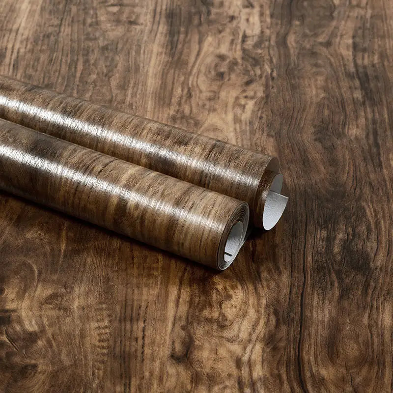 Self-Adhesive Waterproof Wood Effect Wallpaper Roll – PVC Vinyl