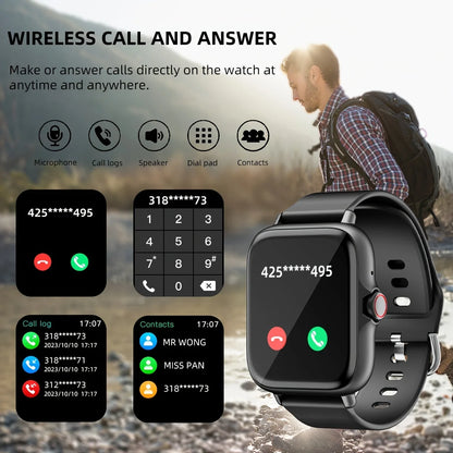 Smart Watch 2025 - 1.83" Display, Bluetooth Calling & Fitness Tracker for Men & Women