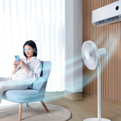 Xiaomi MIJIA Floor Fan — 7 Blade, 90° Wide-Angle Oscillation, Mi Home APP Control, Wired