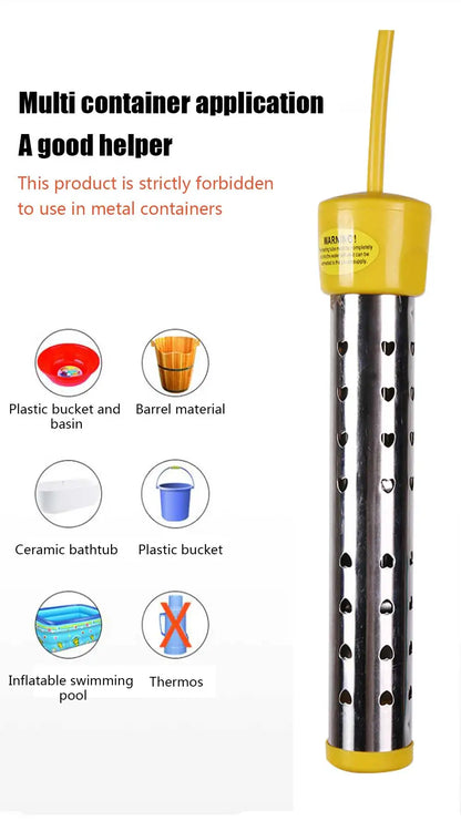 2000W / 2500W Electric Water Boiler Heating Rod | Auto Power Off | Pool & Tank | 220V
