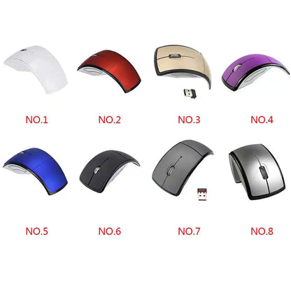Wireless folding mouse by R.E.D. Shopping, portable and compact, ideal for PC, laptop, and office use, with foldable design.