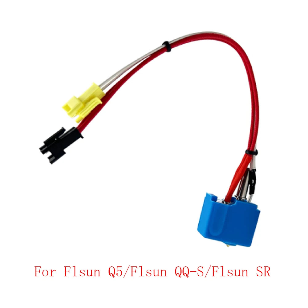 HzdaDeve NTC 100K Thermistor & Heating Rod Kit for Flsun Q5 / QQ-S / SR / V400 3D Printer