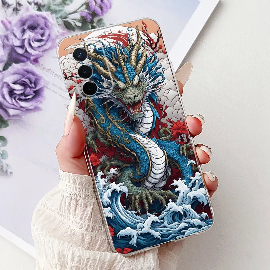 Luxury Painted Soft Silicone Case for Oppo A74 5G – Shockproof Back Cover