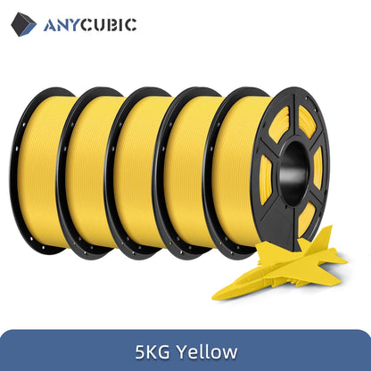 ANYCUBIC PLA 3D Printer Filament – 5KG / 1.75mm, Eco-Friendly, EU & US Warehouse, For Kobra S1C / K3C