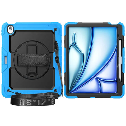 WeFor Heavy Duty iPad Case – Screen Protector, Shoulder Strap & Pencil Holder for iPad 11 A16, Air 11 & Air 13 M3 (2025)