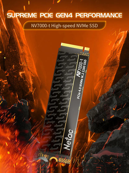 Netac NVMe SSD M.2 2280 PCIe 4.0 | 7400MB/s | 1TB / 2TB / 4TB | For PS5, Laptop & PC