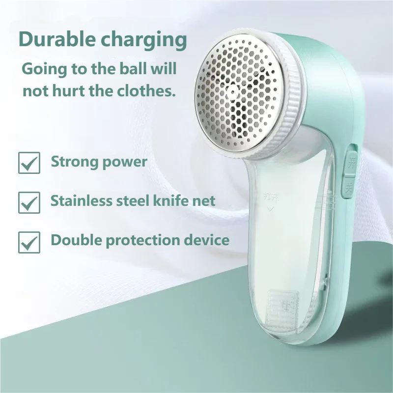 Electric Portable Fabric Lint Remover – Professional Clothes Shaver & Fuzz Trimmer with Brush