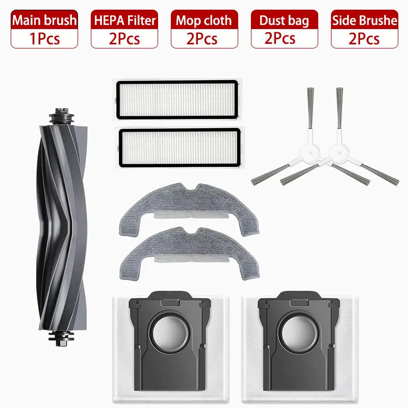 Dreame D10 Plus Gen 2 (RLD32GD) Robot Vacuum Spare Parts – Brush, Filter, Mop & Dust Bag